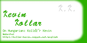 kevin kollar business card